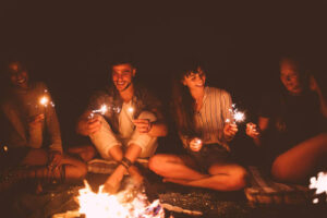 Speisen am Feuer